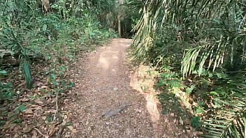 Horny Teen Sucks Cock In The Nature