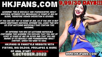 Amazing Organotoys Colorful Long Dildo Full In Hotkinkyjo Asshole, Anal Fisting, Gape _ Prolapse Extreme For Hkjfans