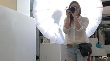 Cute Teens Getting Freaky For The Camera And Involve The Camerawoman Into Their Lesbo Threesome