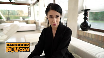 Pov - Fucking Alyssa Bounty In Her Petite Ass