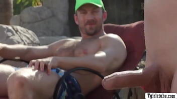 Life Guard Fucks Busty Ts And Her Friend