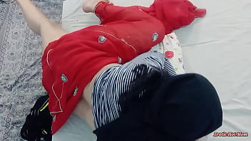 Because Of The Security Camera, My Step Sister' Truth Was Exposed And She Was Caught Having Sex In Hijab With My Friend