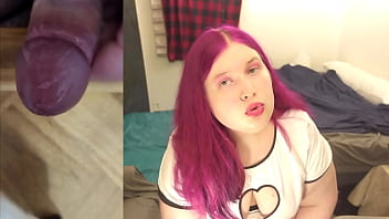 Chubby Tranny Masturbates With Cock Toy Pov