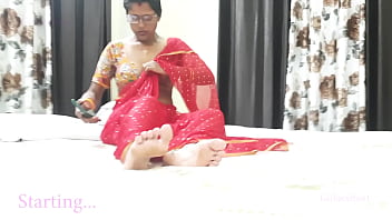 Indian Bhabi In Red Saree - Best Friends Hot Stepmom Fucked By Me - Indian Hindi Sex Video