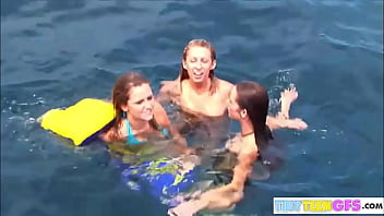 Brookeskype Lesbian Kissing Nude Boat Vacation