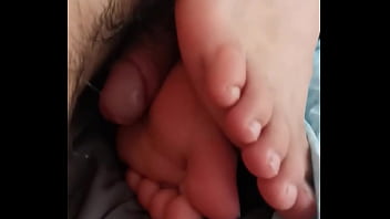 My Dick Rubs Against His Meaty Feet!
