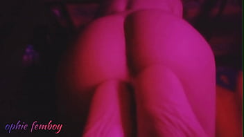 Horny Femboy Twink Pleasures Himself While Showing His Ass