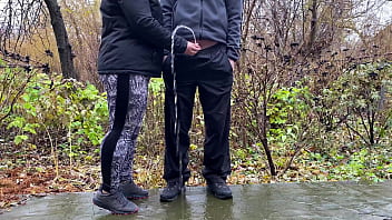 Sports Stepmother-in-law After Jogging In The Park Holds Son-in-law' Penis