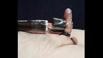 Cock Tied To A Hitachi Vibro