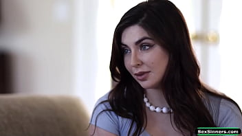Sexsinners.com - Petite Brunette Anal Rides Priests Cock