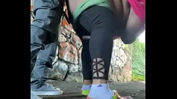 We Found Us A Hidden Tunnel In The Park To Fuck At