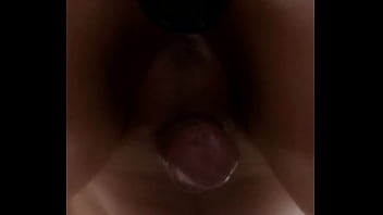 Messy Anal With Huge Black Dildo