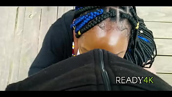 Public Blowjob On The Fishing Dock Massive Ass Shaking In Thong