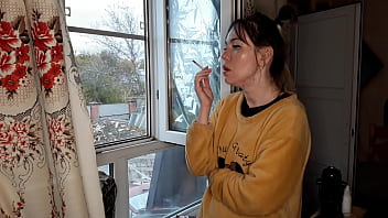 Stepsister Smokes A Cigarette