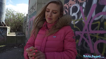 Public Agent A Beautiful Woman With A Model Looking Figure Gives And Outdoor Blowjob Before Fucking Indoors