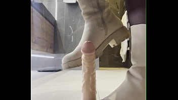Bbw Shoe Job On Your Dick With Dirty White Boots