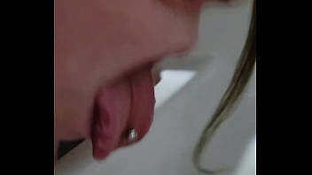 Taylor Diamond Humiliates Herself In A Public Restroom By Licking A Urinal