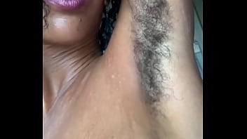 Dirty Skank Monica Flaunts Hairy Armpits And Tits