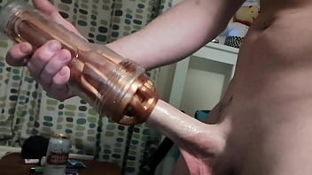 Big Cock Fucks Fleshlight And Cums Inside