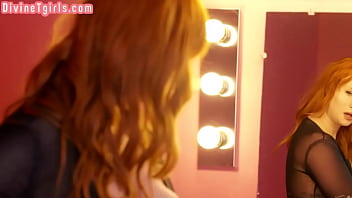 Redhead Shemale Fucks Female In Pussy In Doggystyle