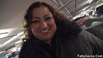 Fat Ass Plumper Picks Up Skinny Young Guy For Play