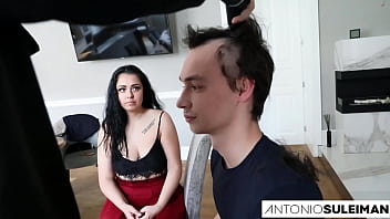 Antonio Shaved The Head Of The Cuckold In Front Of His Step Sister
