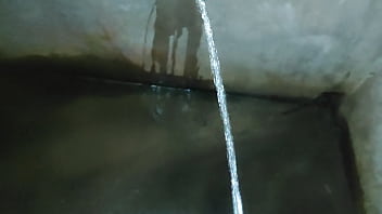 Indian Male Pissing Public Toilet