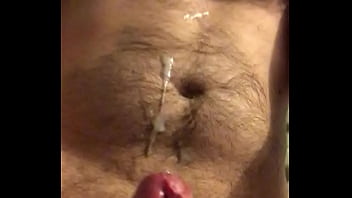Closeup Cumshots On My Hairy Chest