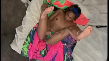 Ebony Goddess D_vine Playing With Her Dripping Pussy