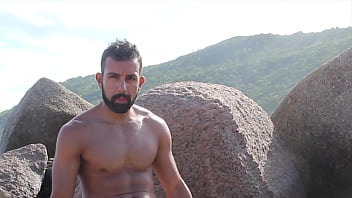 Nudist Beach - Jerking Off On The Rocks And Ocean Trailer