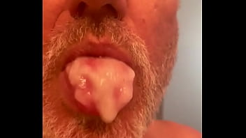 Slurping My Own Cum Off Of My Hand!!!