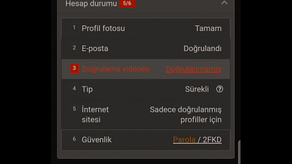 Doğrulama Videosu - verification-video - Video 1276095