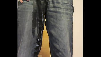 Peeing In Living Room - wetting-jeans, wetting-floor, peeing-in-my-jeans, peeing-in-living-room - Video 1223967
