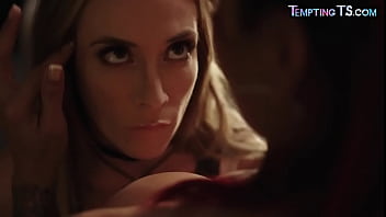 Nympho Busty Redhead Tranny Fucks Female In Doggystyle