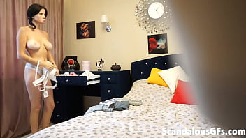 My Naughty Girlfriend Trying Out All The Outfits In Her Wardrobe