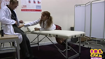 3some Loving College Uniform Teen Fucked By Doctors