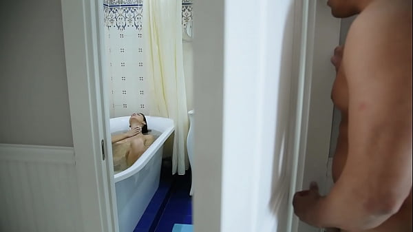 Spying On Stepsister , Jerking Behind The Door