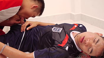 Asian Stud Barebacked By Pissing Gay After Sucking Dick