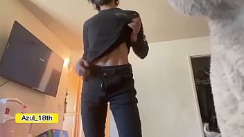 Hot 18 Year Old Boy Surprised While Naked