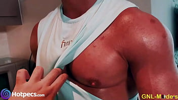 What' Hiding Under That Tank Top!⭐️his Massive Pecs!