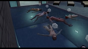 Watching My Stepbrothers Naked In The Pool