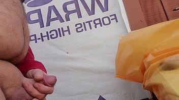 Outdoor Jack Off With Pocket Pussy