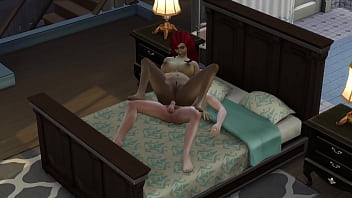 Sims 4 - Mature Chubby Red Head Gets Anal Fucked