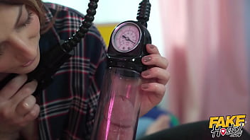 Fake Hostel - Guy Gets His Cock Pumped, Sucked, Edged And Fucked By Horny Young Nypmho In Red Boots