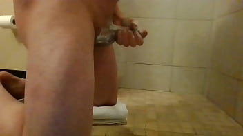 Shower Cock Ring Piss Stroking