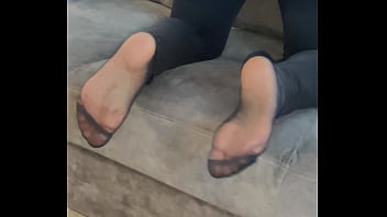 Super Mix Of Nylon Shoeplay, Feetplay And Dangling