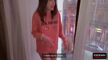 Hard Fucked Deep Throat And Pussy Of Teen Sexy Neighbor And Filled All Her Face With Cum - Pov