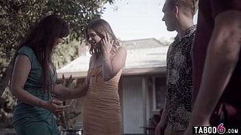 Family Tradition Is To Make A Home Movie With Stepmom Syren De Mer And Stepson With His Teen Gf Nikki Sweet