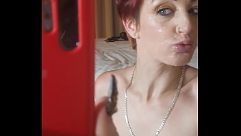 The Sexy Milf Chastity-eve At It Again Covered In Cum