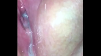 Horny Brit Girl Alison Rubs Cum Drenched Pussy